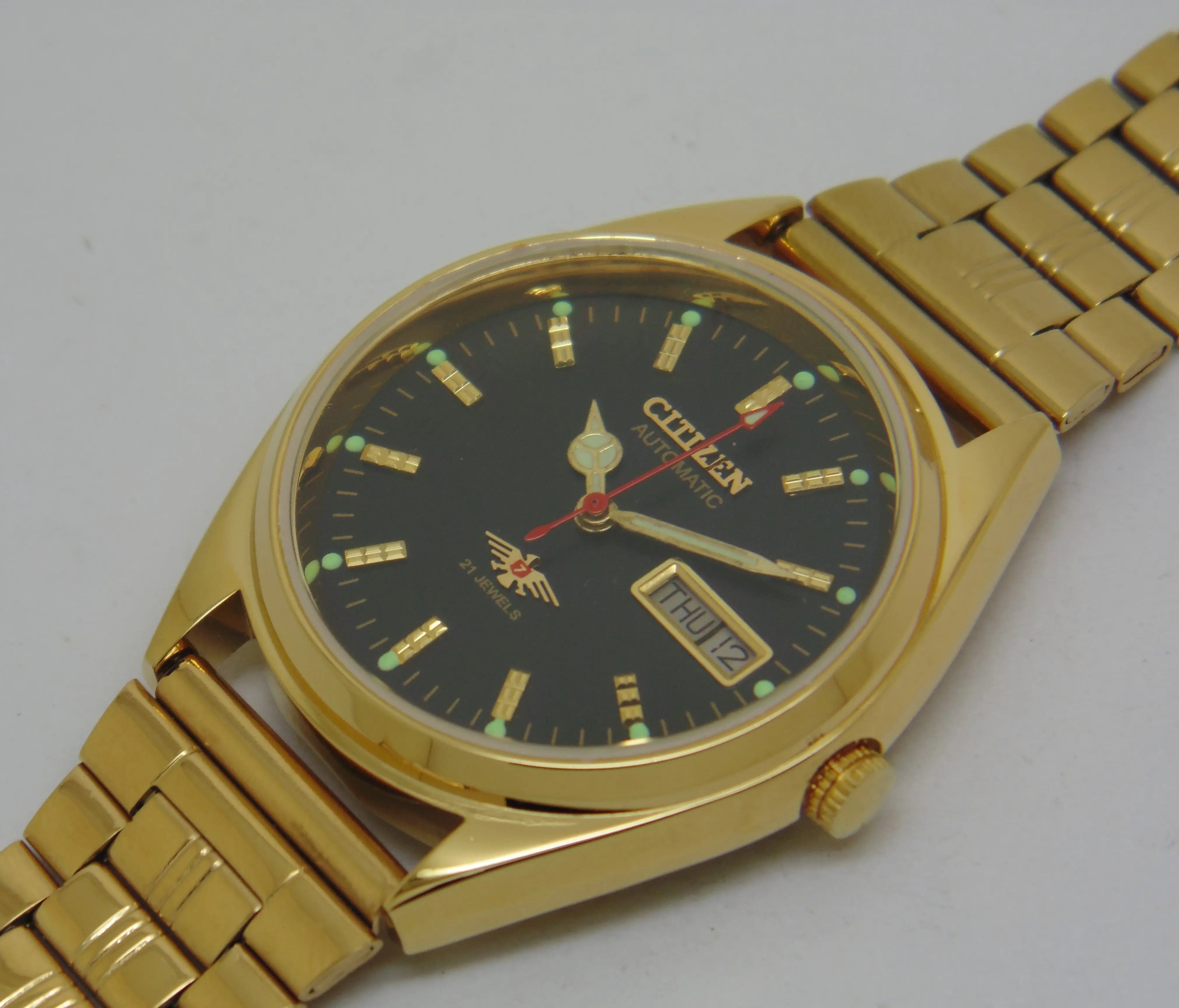 Citizen Automatic 8200 Movement stainless steel Japan Made 21 Jewels Men s Wrist Watch National Watches