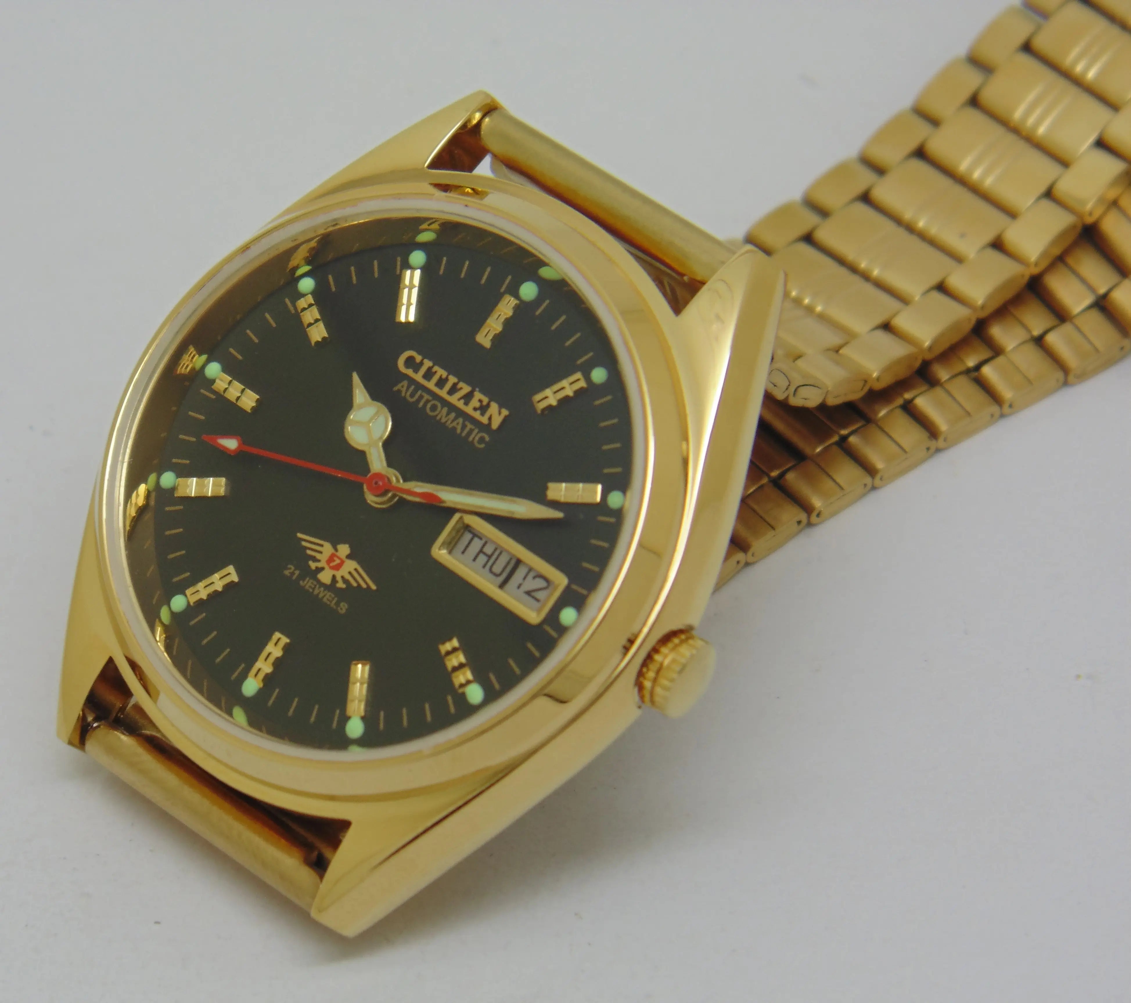 Citizen Automatic 8200 Movement stainless steel Japan Made 21 Jewels Men s Wrist Watch National Watches