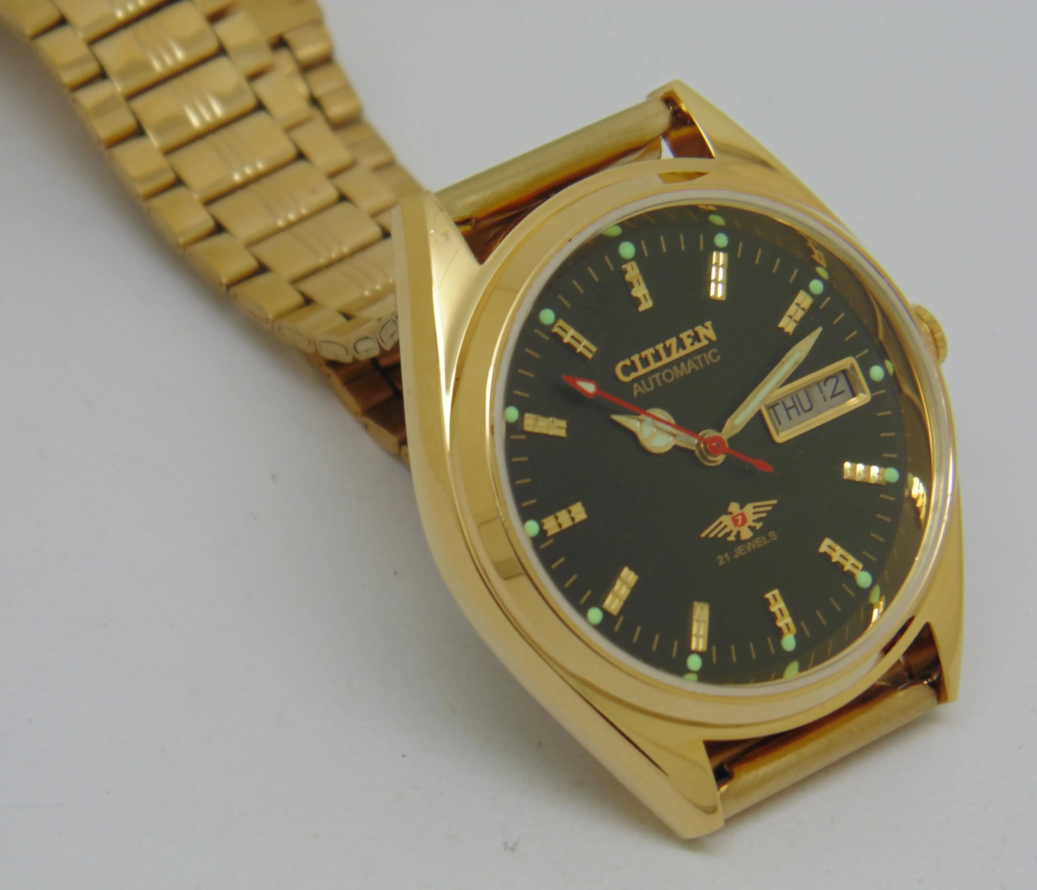 Citizen Automatic 8200 Movement stainless steel Japan Made 21 Jewels Men s Wrist Watch National Watches