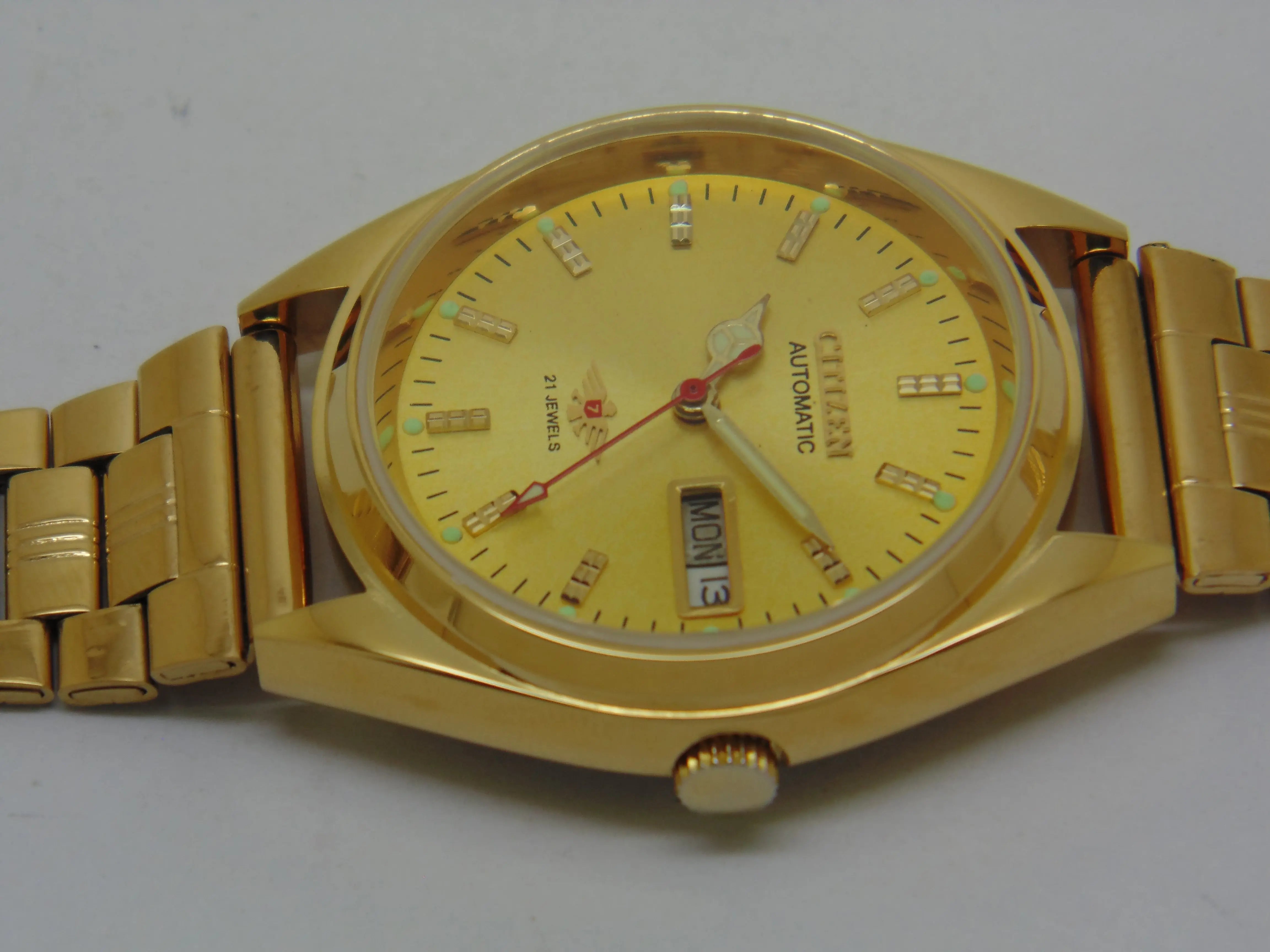 Citizen Automatic 8200 Movement stainless steel Japan Made 21 Jewels Men s Wrist Watch National Watches