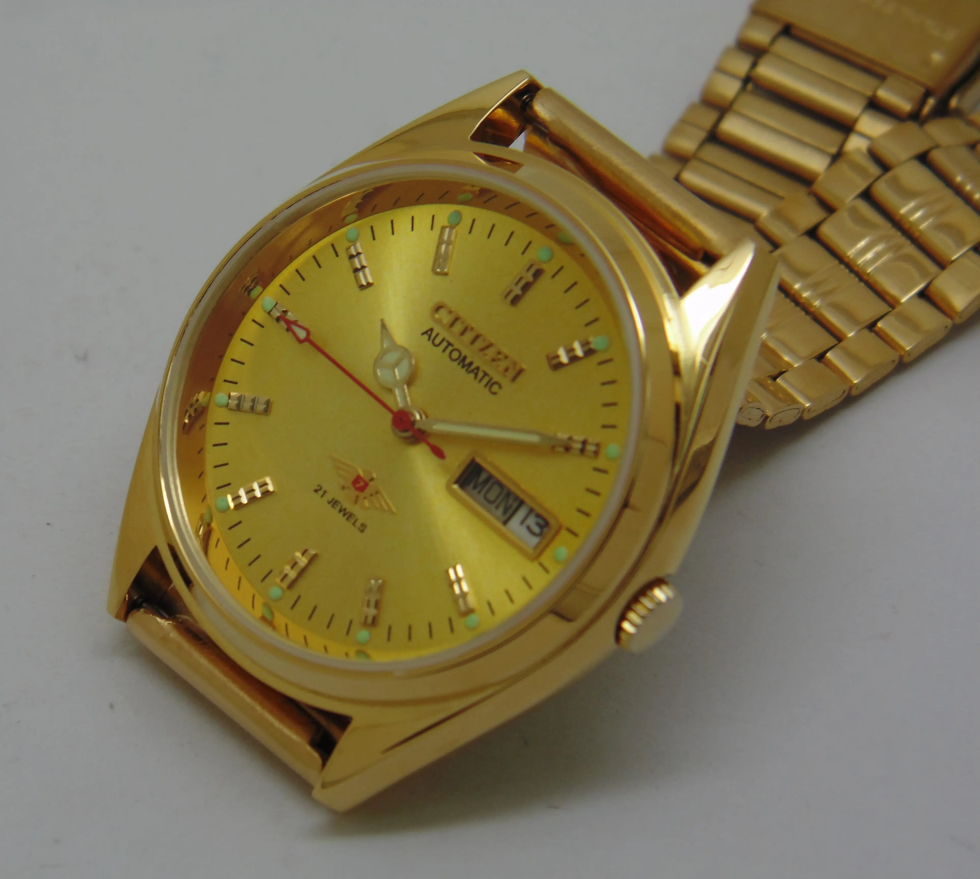 Citizen Automatic 8200 Movement stainless steel Japan Made 21 Jewels Men s Wrist Watch National Watches
