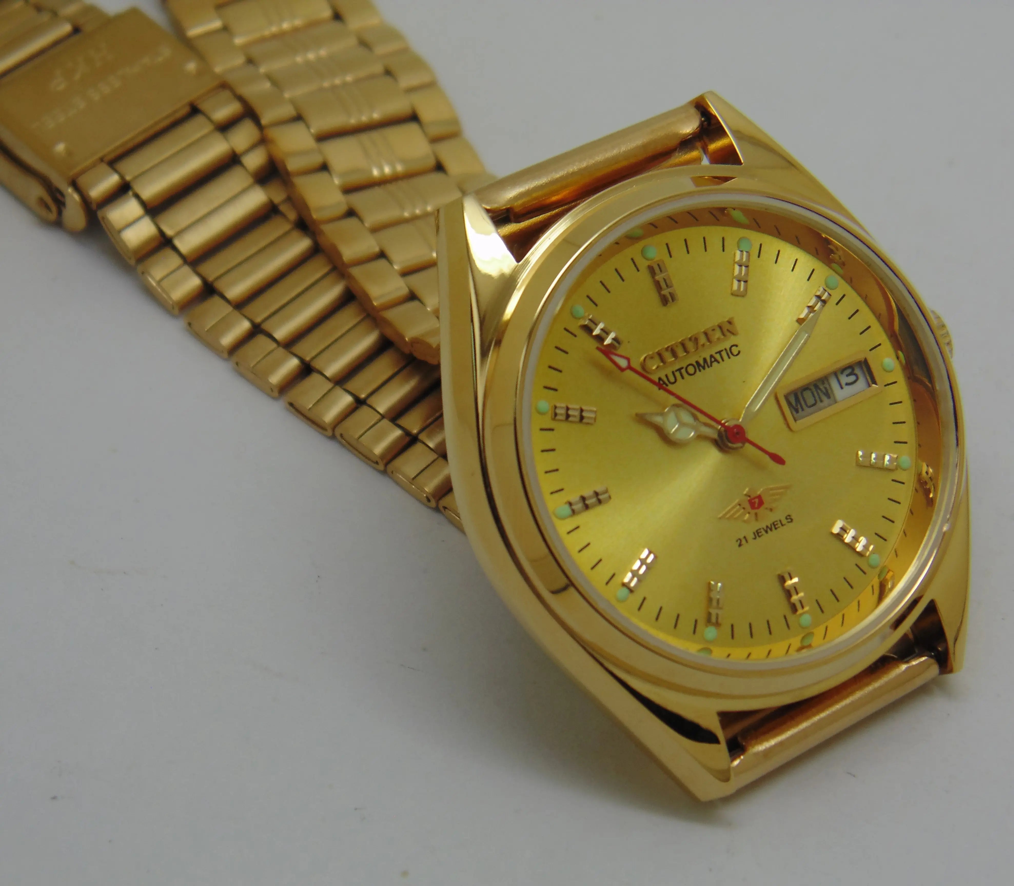 Citizen Automatic 8200 Movement stainless steel Japan Made 21 Jewels Men s Wrist Watch National Watches