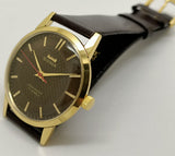 Hmt sona Mechanical Handwinding Movement gold plated Para Jewels Analog Dial Wrist Watch For Men