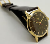 Hmt sona Mechanical Handwinding Movement gold plated Para Jewels Analog Dial Wrist Watch For Men