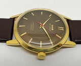 Hmt sona Mechanical Handwinding Movement gold plated Para Jewels Analog Dial Wrist Watch For Men