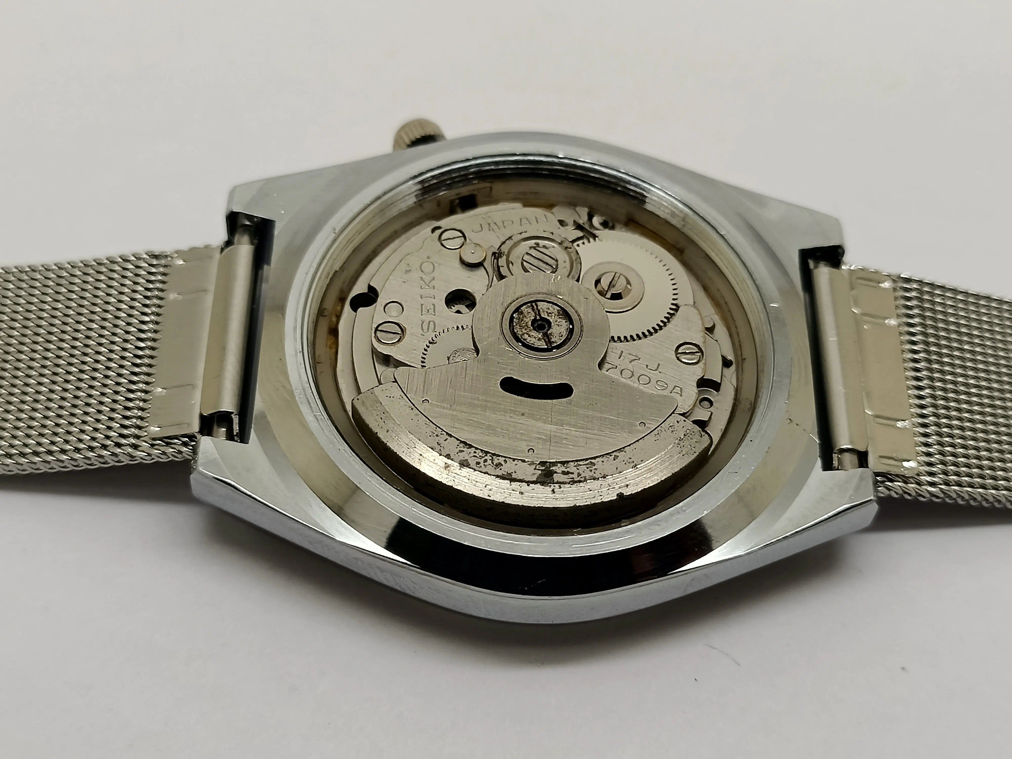 VINTAGE REFURBISHED SEIKO 5 AUTOMATIC JAPAN MENS DAY DATE WATCH - National Watches