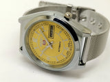 VINTAGE REFURBISHED SEIKO 5 AUTOMATIC JAPAN MENS DAY DATE WATCH - National Watches