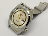 VINTAGE REFURBISHED SEIKO 5 AUTOMATIC JAPAN MENS DAY DATE WATCH - National Watches