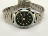 Seiko 5 Black Dial Automatic Vintage Watch National Watches