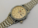 VINTAGE REFURBISHED SEIKO 5 AUTOMATIC JAPAN MENS DAY DATE WATCH - National Watches