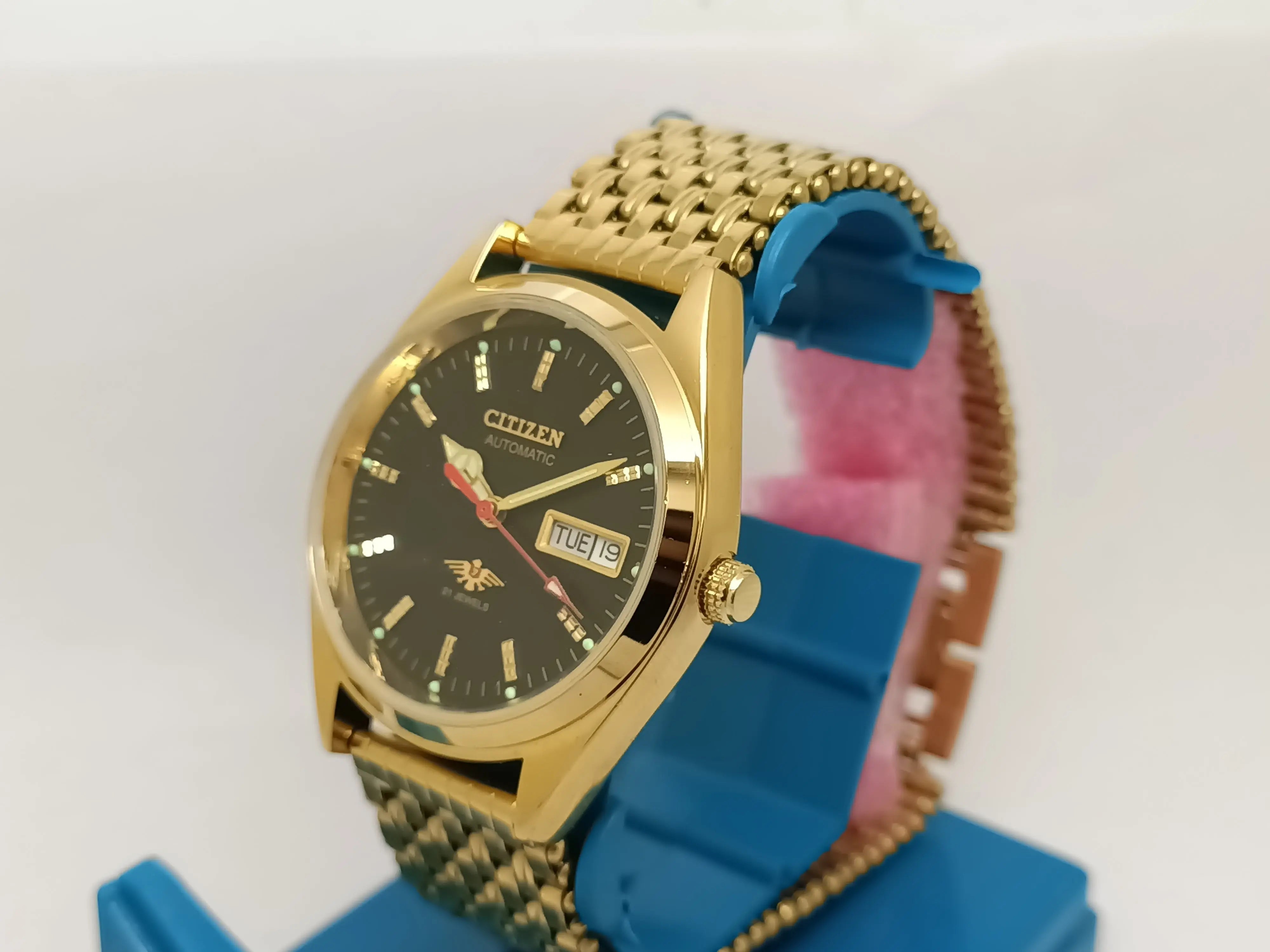 Citizen Automatic 8200 Movement stainless steel Japan Made 21 Jewels Men s Wrist Watch National Watches