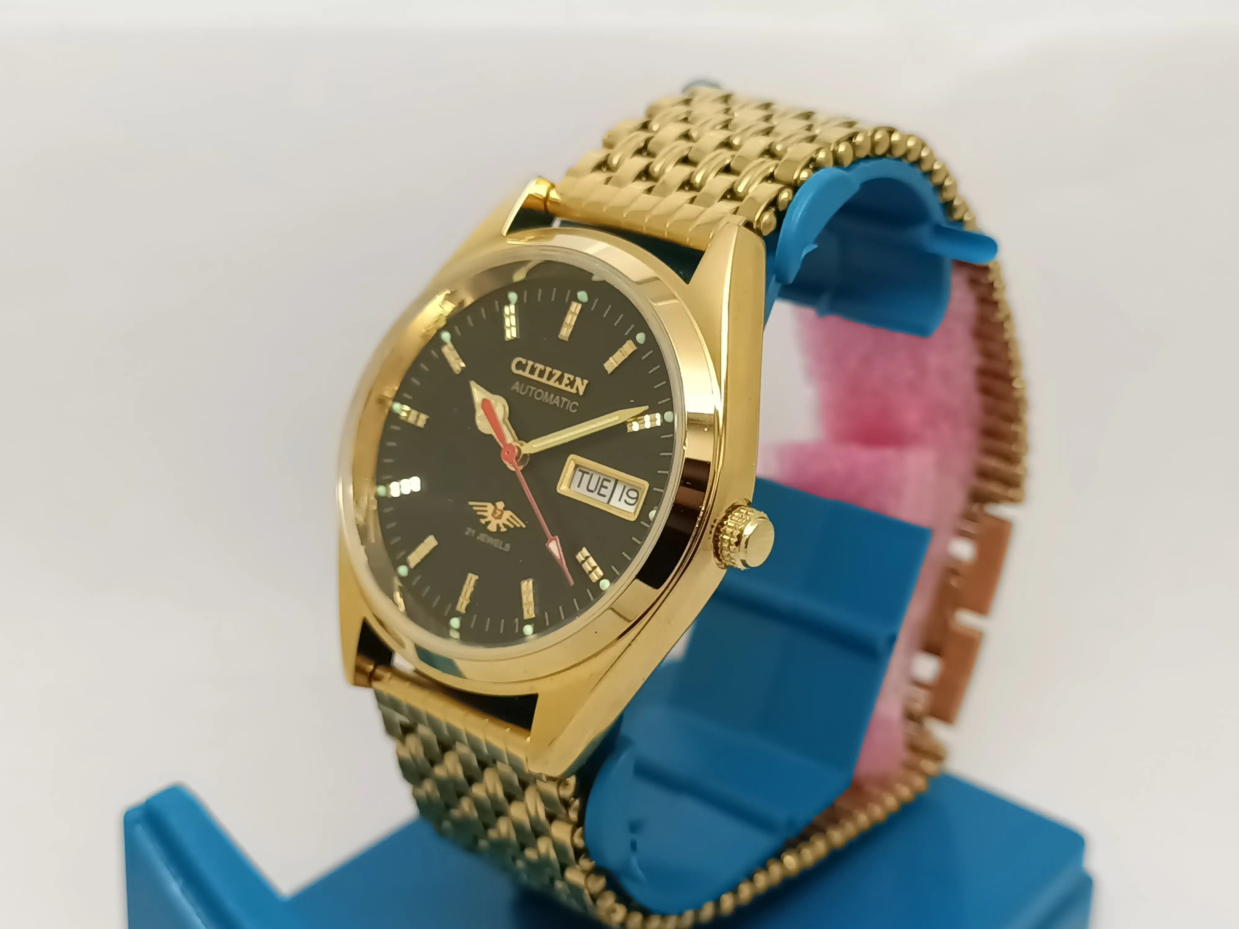 Citizen Automatic 8200 Movement stainless steel Japan Made 21 Jewels Men s Wrist Watch National Watches