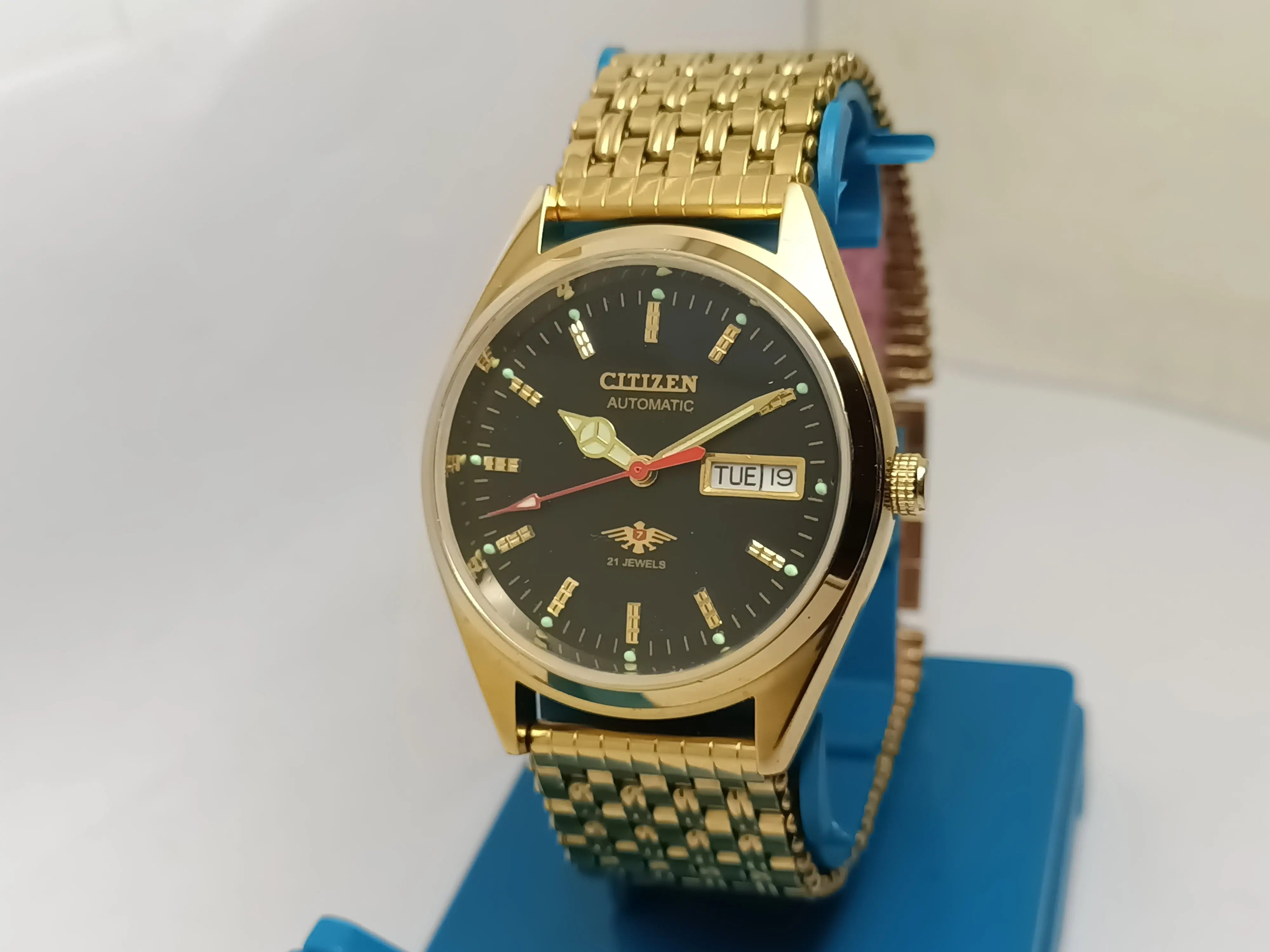 Citizen Automatic 8200 Movement stainless steel Japan Made 21 Jewels Men s Wrist Watch National Watches