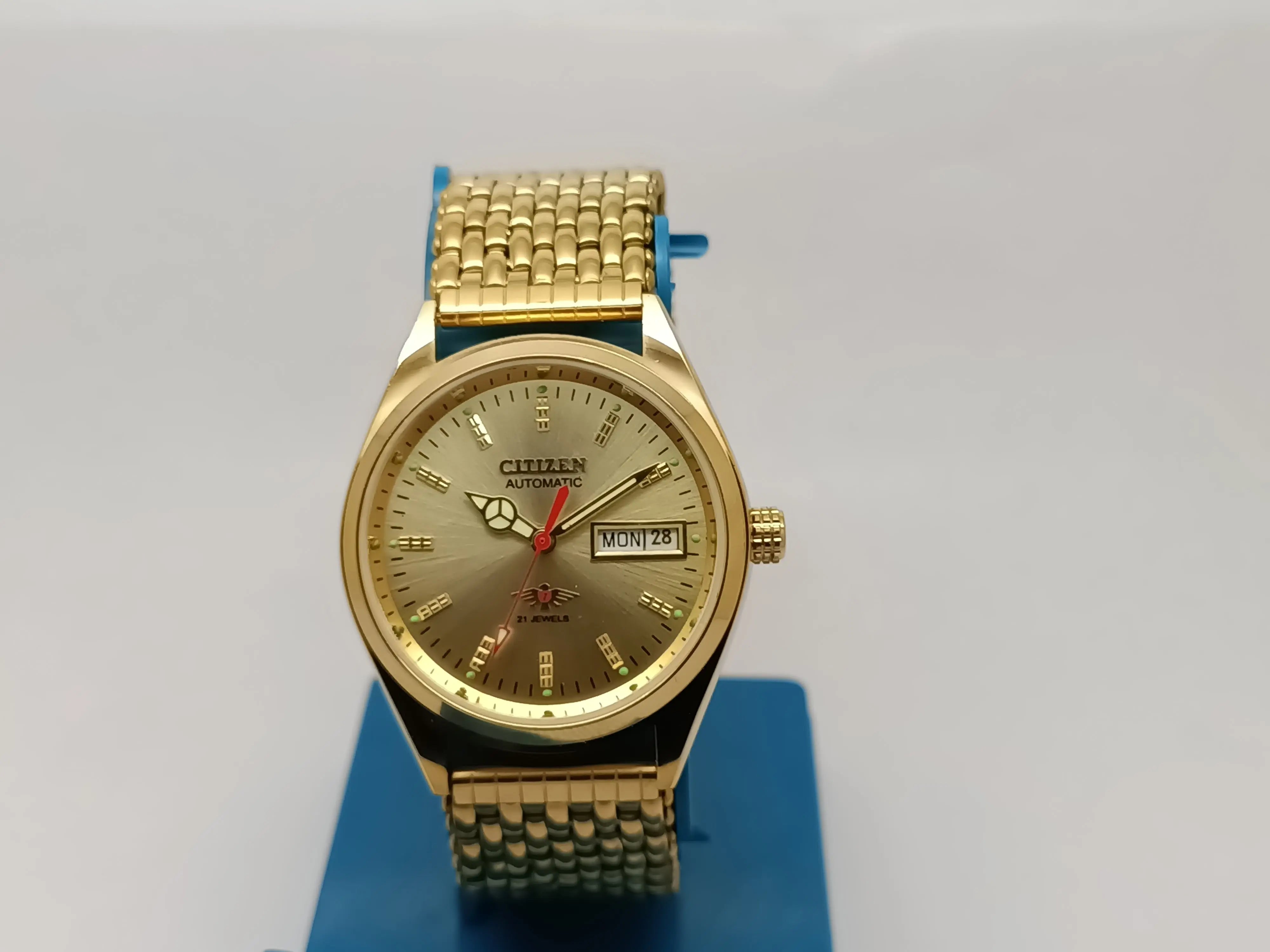 Citizen Automatic 8200 Movement stainless steel Japan Made 21 Jewels Men s Wrist Watch National Watches