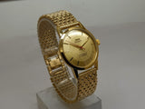 Hmt sona Mechanical Handwinding Movement gold plated Para Jewels Analog Dial Wrist Watch For Men