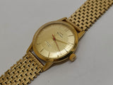 Hmt sona Mechanical Handwinding Movement gold plated Para Jewels Analog Dial Wrist Watch For Men