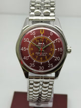 Hmt Pilot Mechanical Handwinding Movement stainless Steel Para Shock 17 Jewels Analog Dial Wrist Watch For Men