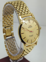 Hmt sona Mechanical Handwinding Movement gold plated Para Jewels Analog Dial Wrist Watch For Men