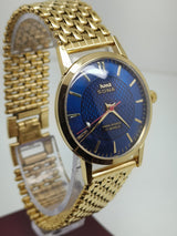 Hmt sona Mechanical Handwinding Movement gold plated Para Jewels Analog Dial Wrist Watch For Men