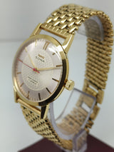 Hmt sona Mechanical Handwinding Movement gold plated Para Jewels Analog Dial Wrist Watch For Men