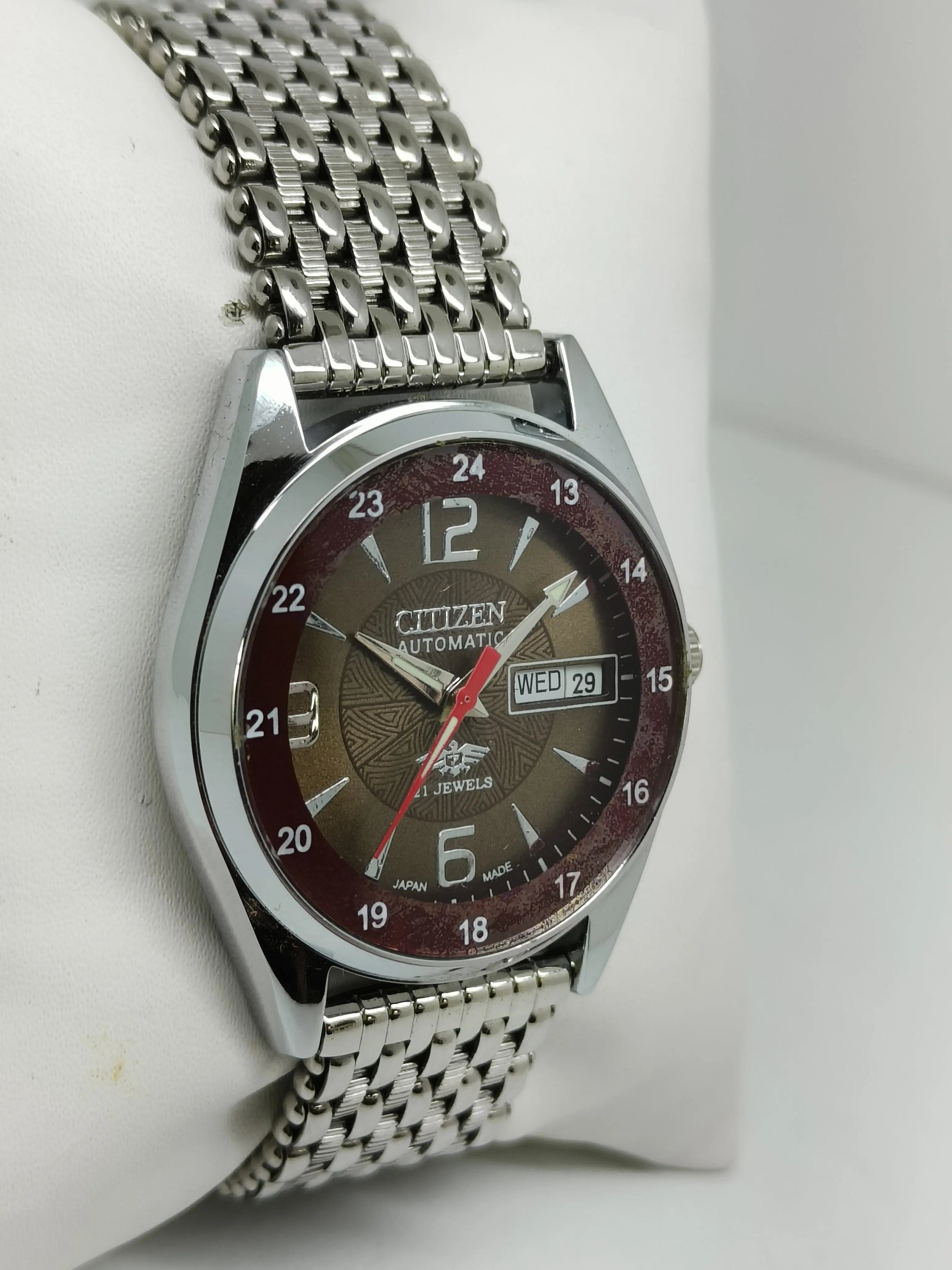 Citizen Automatic 8200 Movement stainless steel Japan Made 21 Jewels Men s Wrist Watch National Watches
