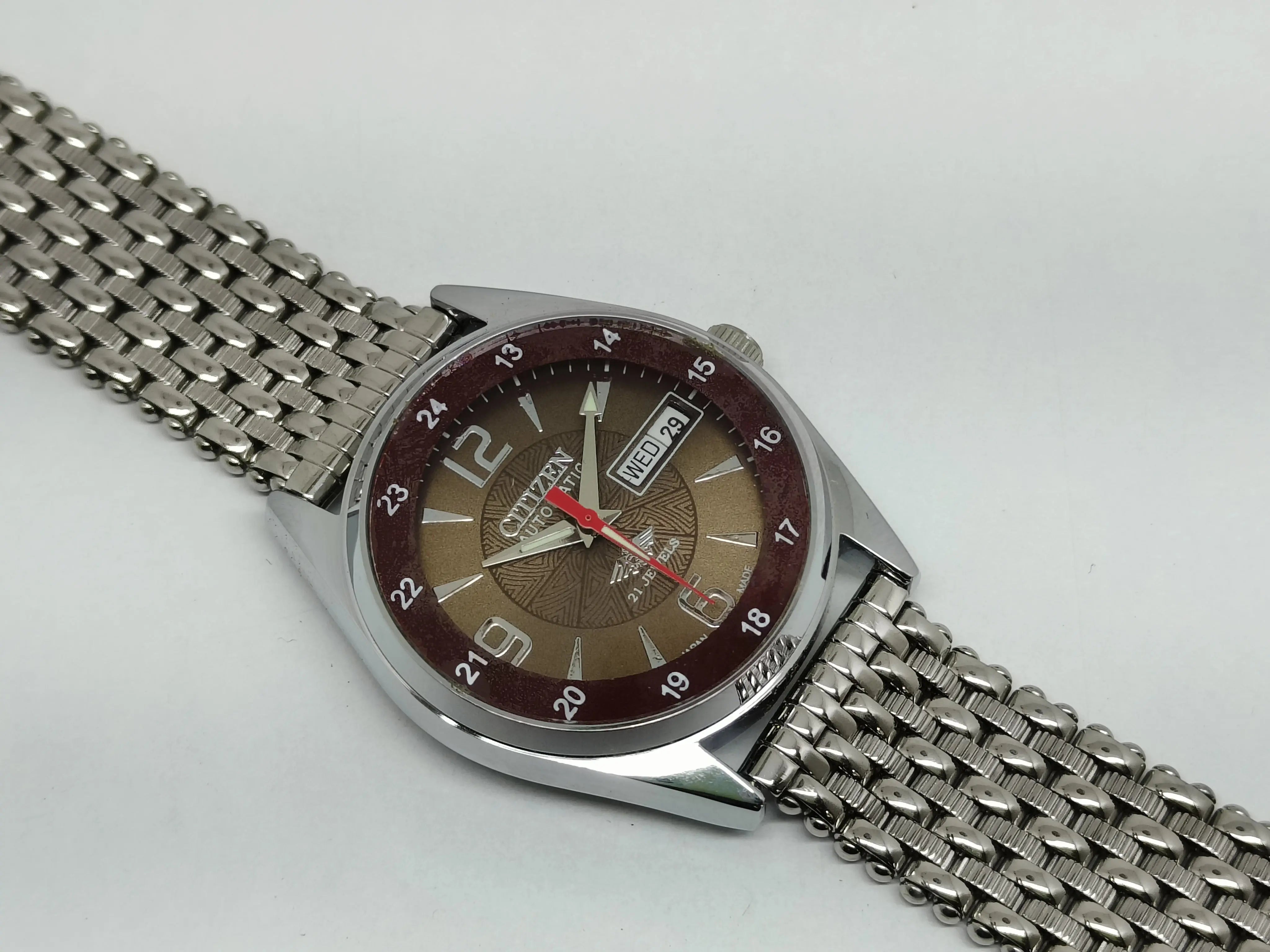 Citizen Automatic 8200 Movement stainless steel Japan Made 21 Jewels Men s Wrist Watch National Watches