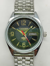 Citizen Automatic 8200 Movement stainless steel Japan Made 21 Jewels Men s Wrist Watch