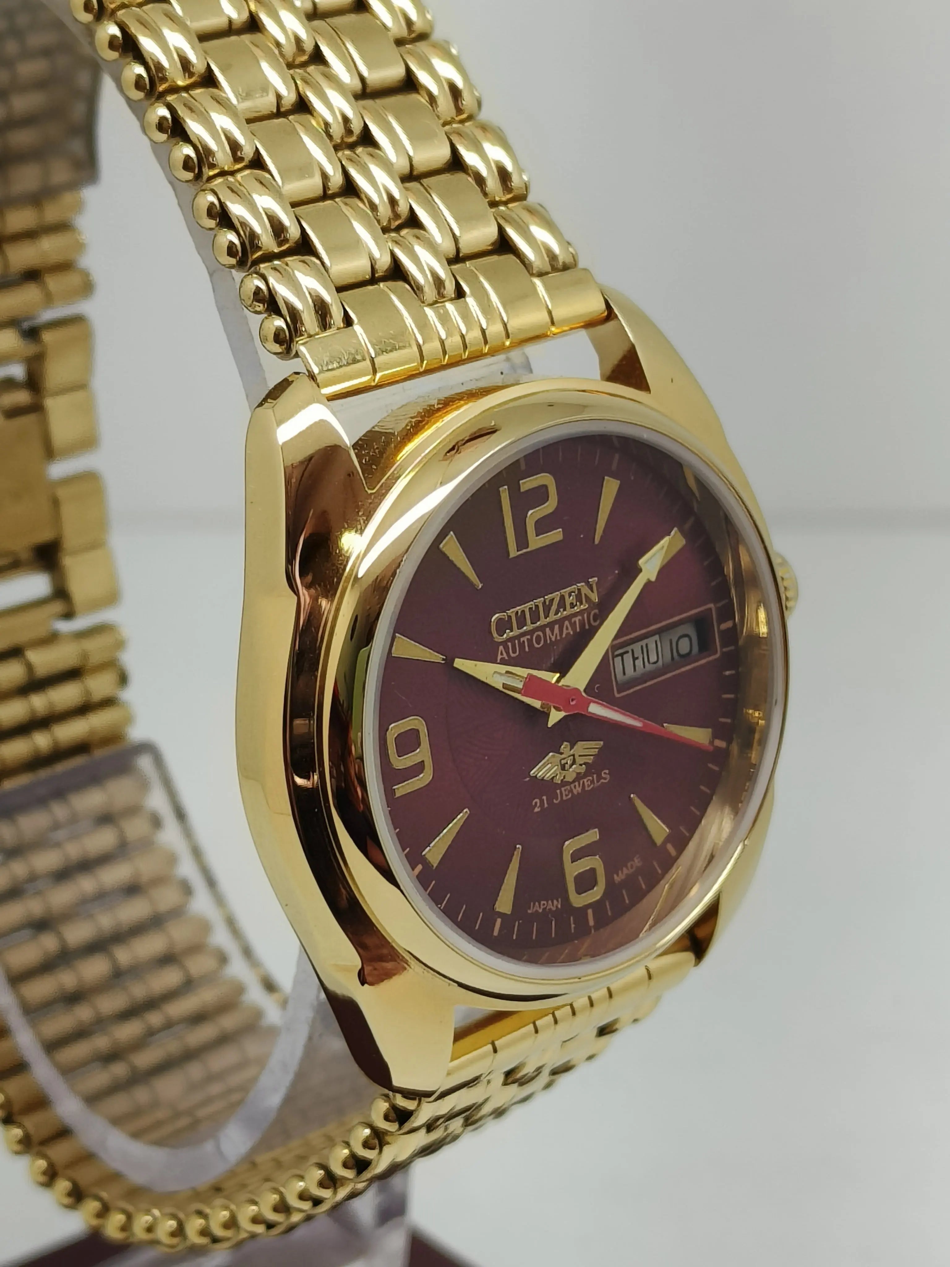 Citizen Automatic 8200 Movement stainless steel Japan Made 21 Jewels Men s Wrist Watch National Watches