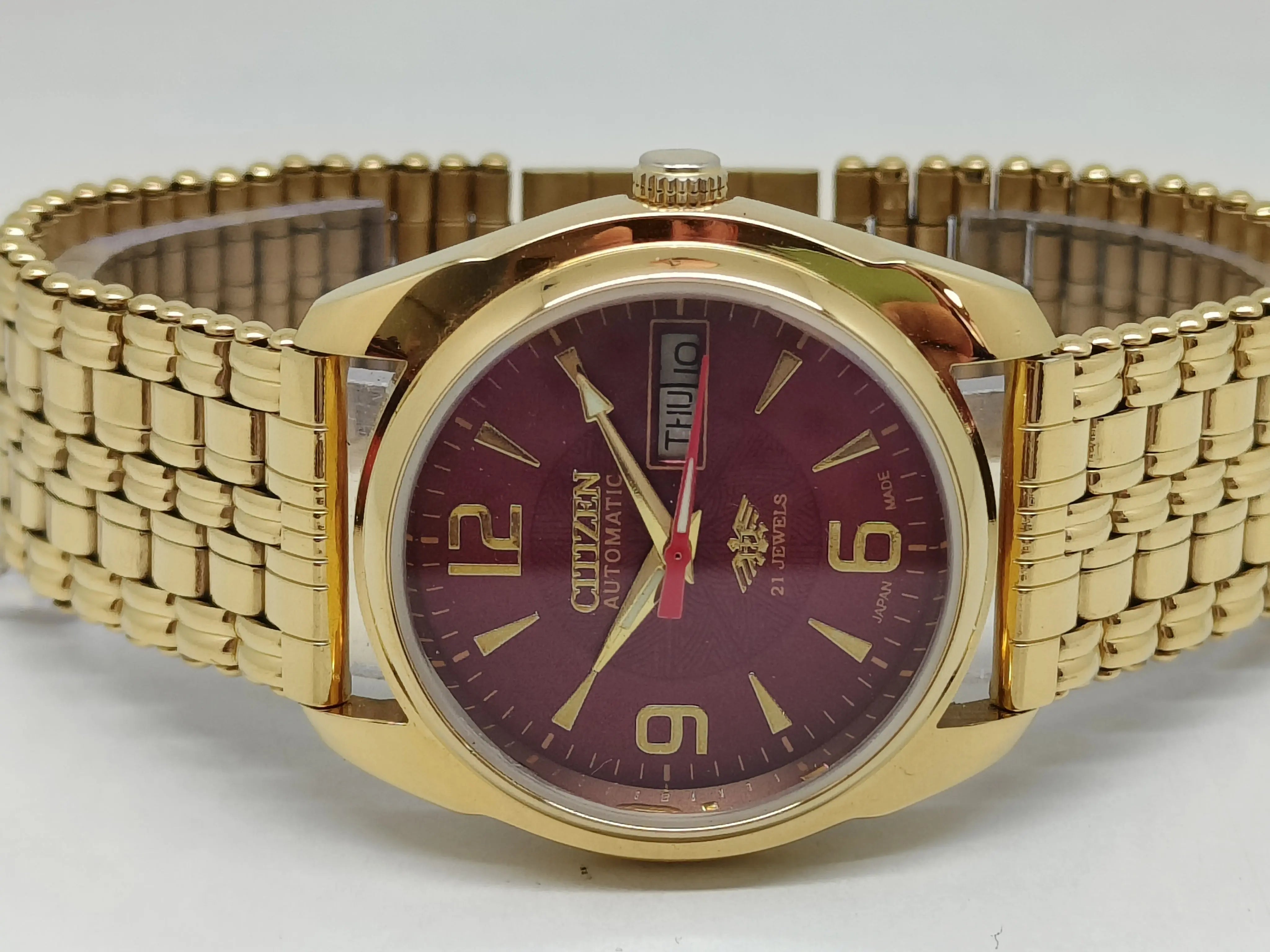 Citizen Automatic 8200 Movement stainless steel Japan Made 21 Jewels Men s Wrist Watch National Watches