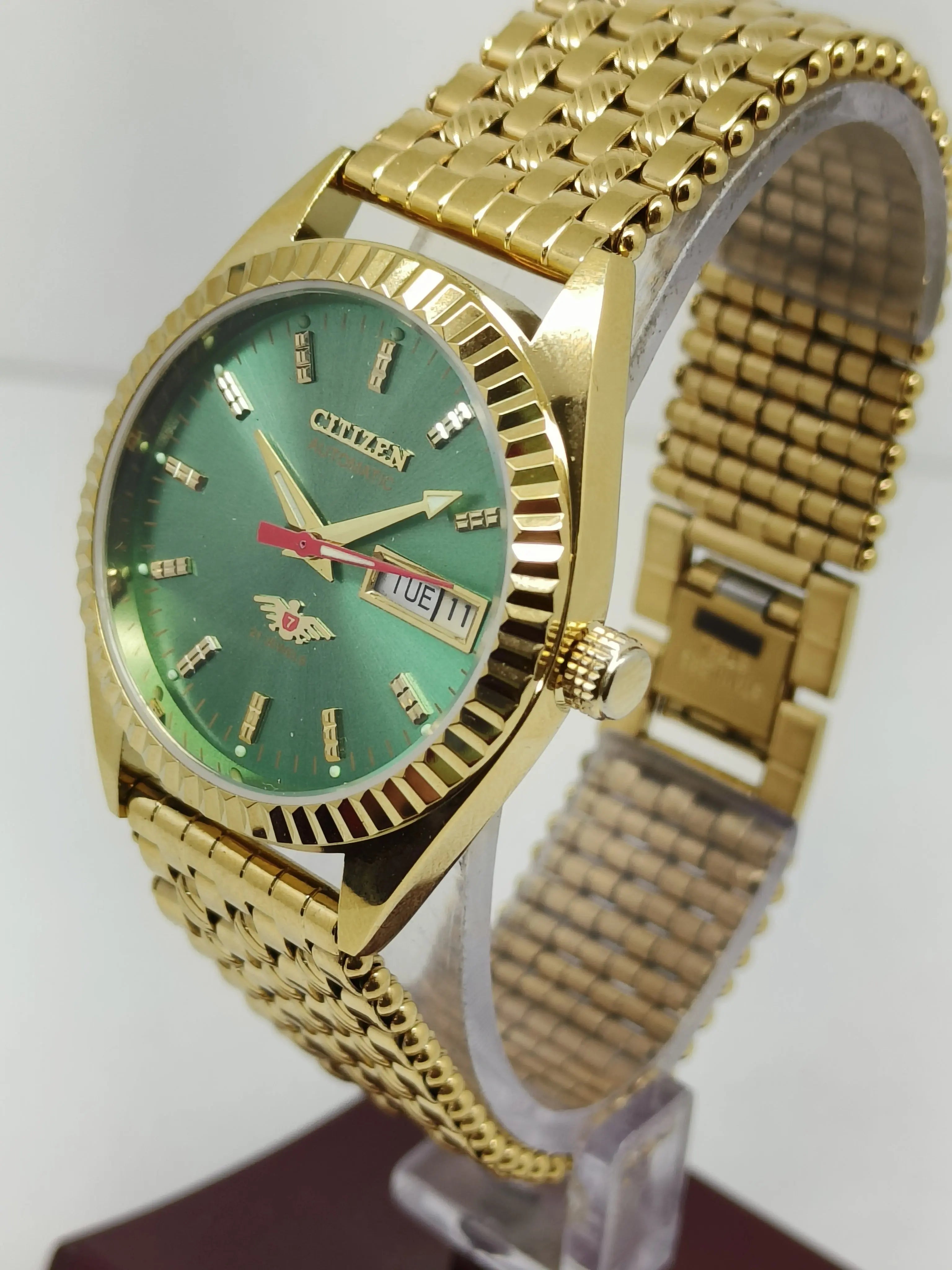 Citizen Automatic 8200 Movement stainless steel Japan Made 21 Jewels Men s Wrist Watch National Watches