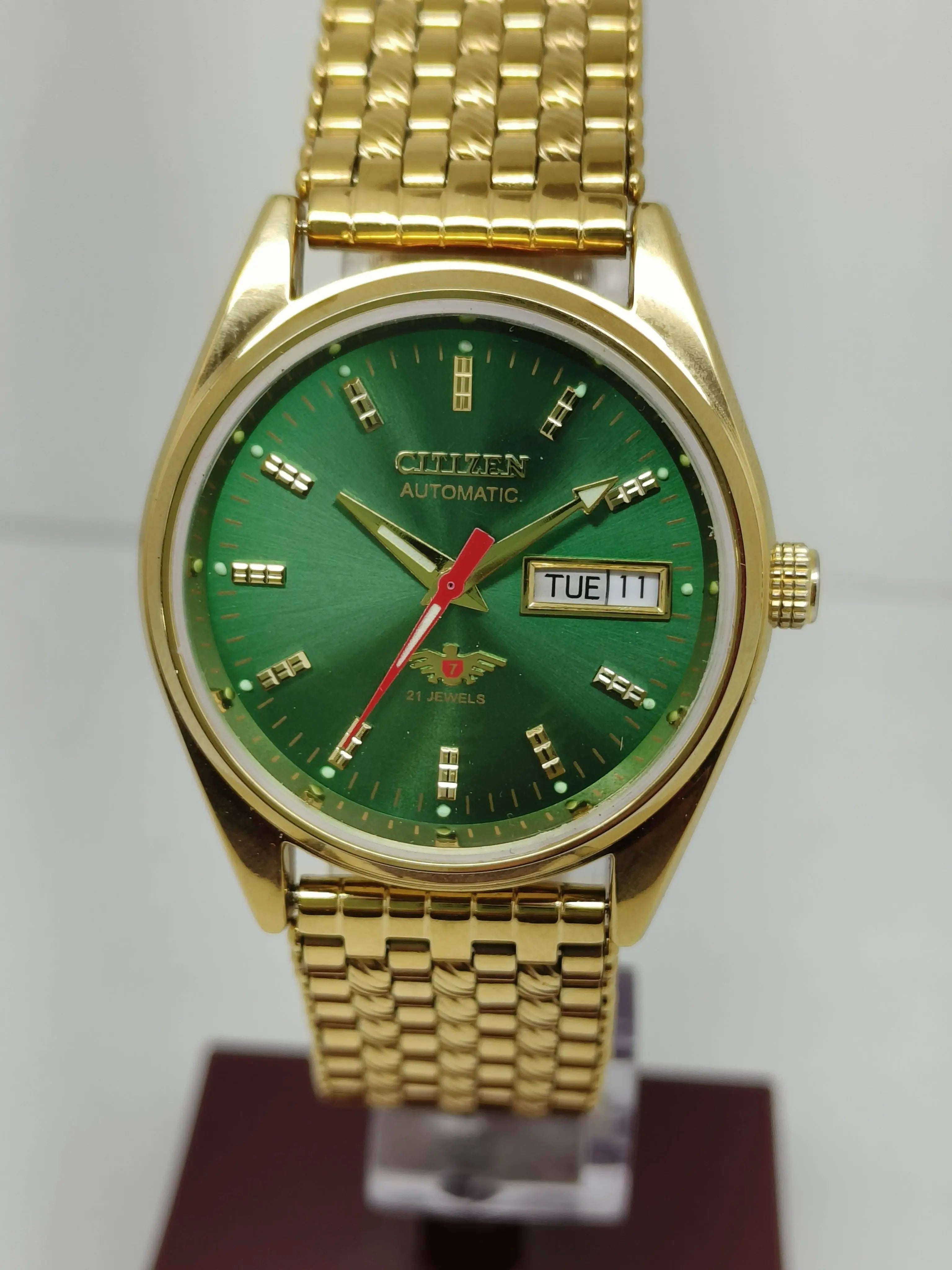 Citizen Automatic 8200 Movement stainless steel Japan Made 21 Jewels Men s Wrist Watch National Watches
