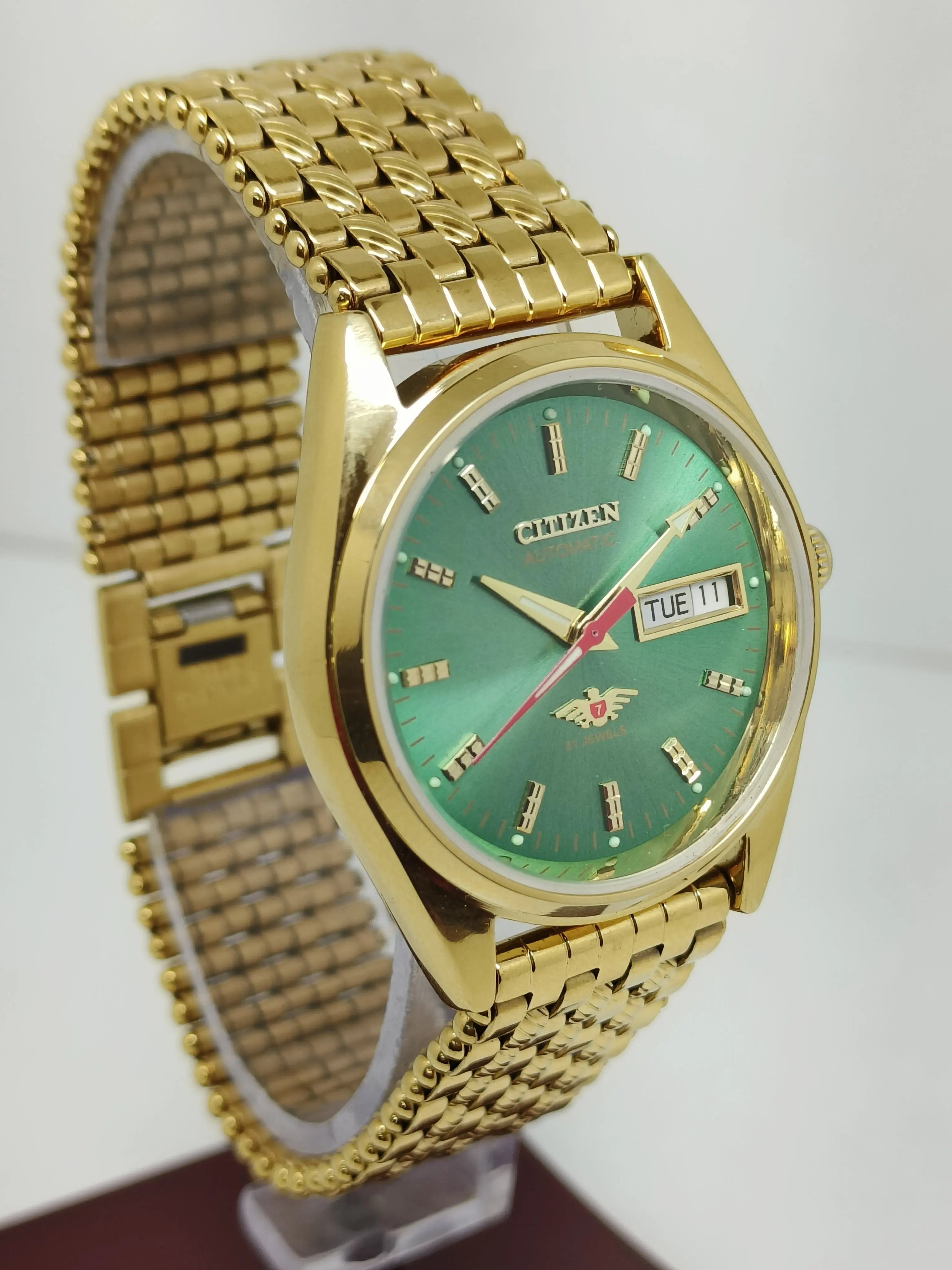 Citizen Automatic 8200 Movement stainless steel Japan Made 21 Jewels Men s Wrist Watch National Watches