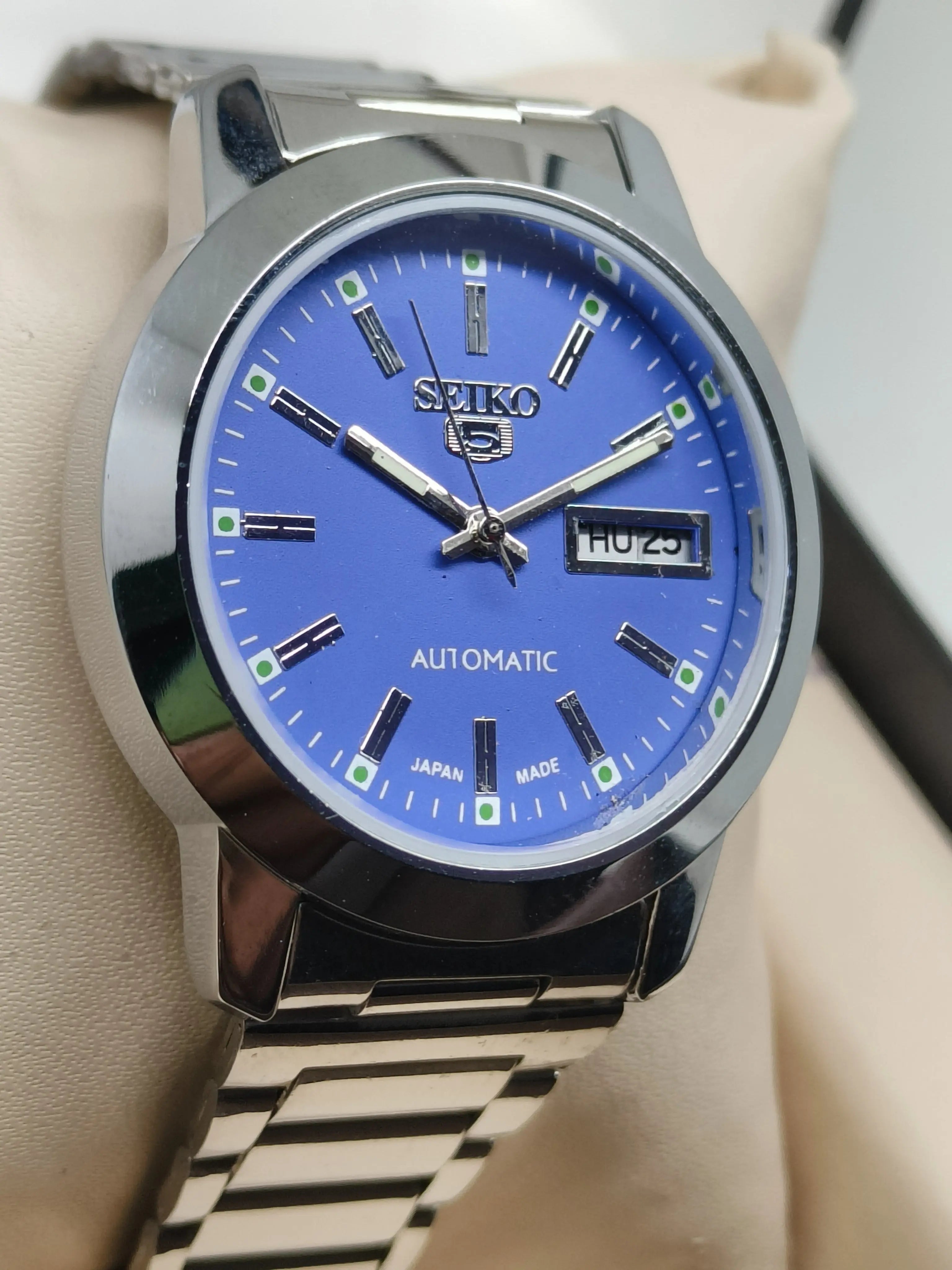 Seiko 5 Vintage Green Dial – Fully Refurbished Watch National Watches