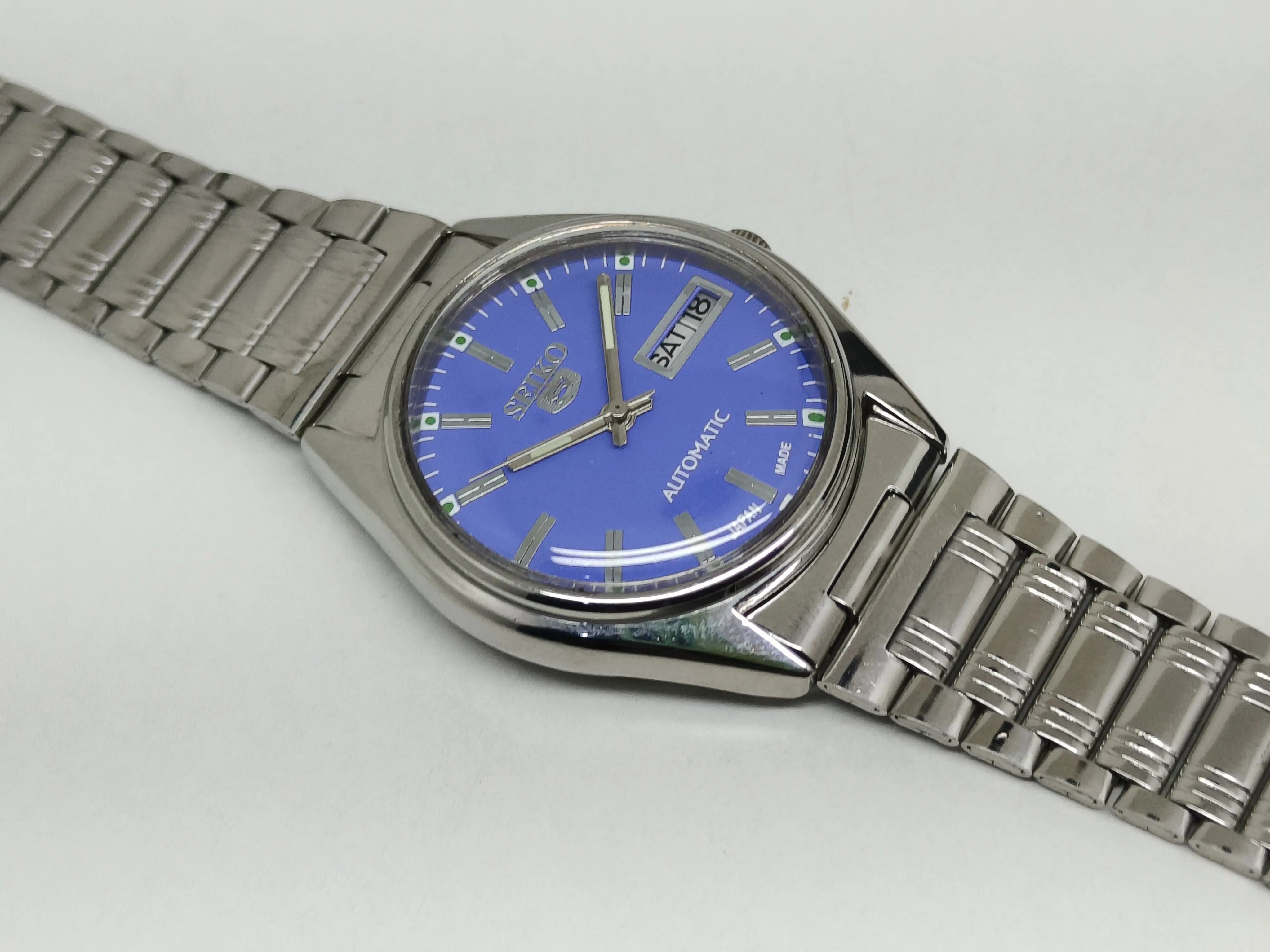 Seiko 5 Vintage Leather Strap – Refurbished Dressy Look National Watches
