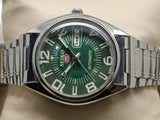 Seiko 5 Vintage Lime Green Dial – Refurbished Bold Style National Watches