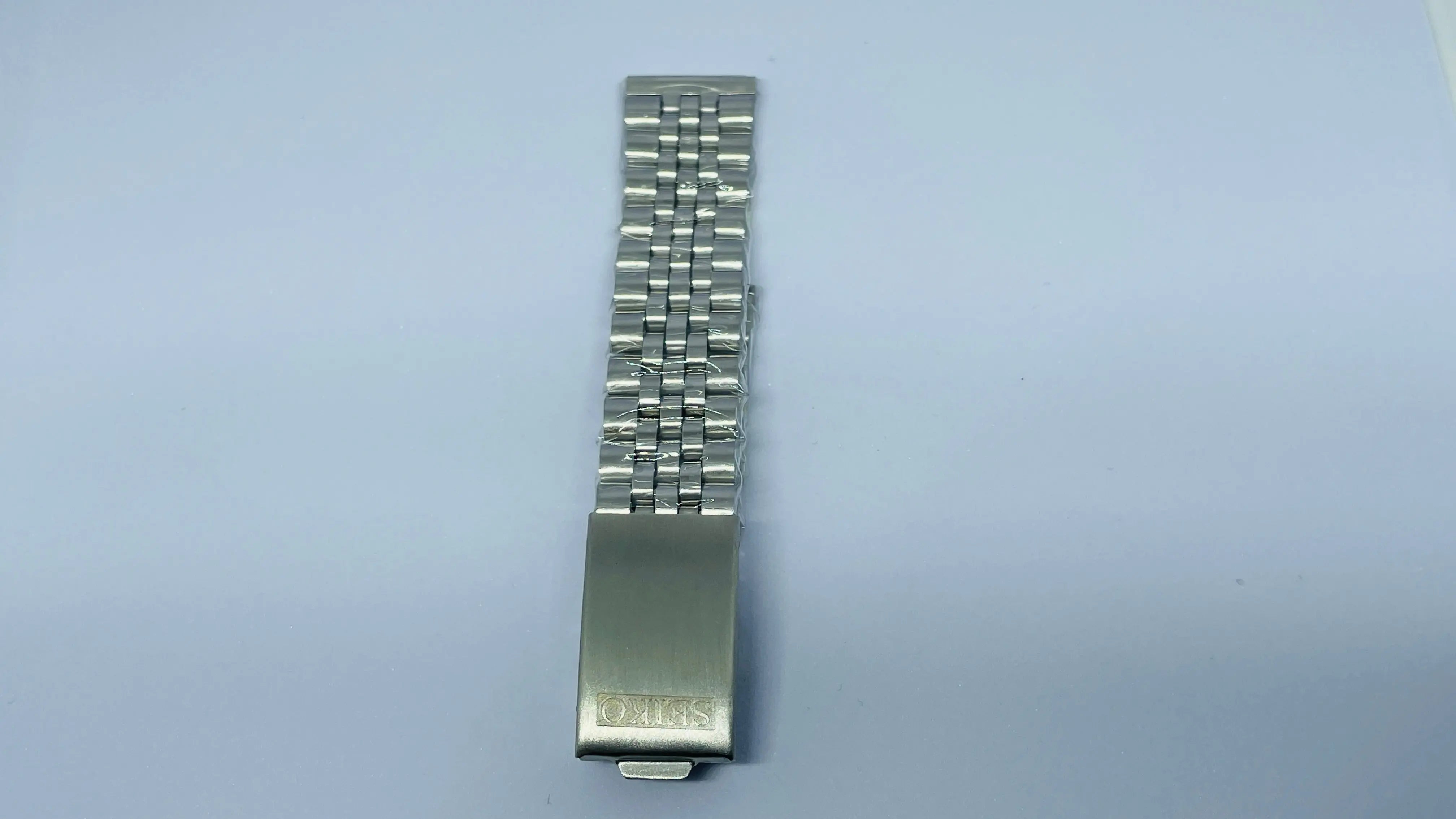 Seiko 5 Jubilee Bracelet 18mm – Stainless Steel with Original Seiko Logo Print | Vintage Replacement Strap National Watches