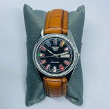 VINTAGE REFURBISHED SEIKO 5 AUTOMATIC JAPAN MENS DAY DATE WATCH
