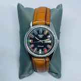 VINTAGE REFURBISHED SEIKO 5 AUTOMATIC JAPAN MENS DAY DATE WATCH National Watches