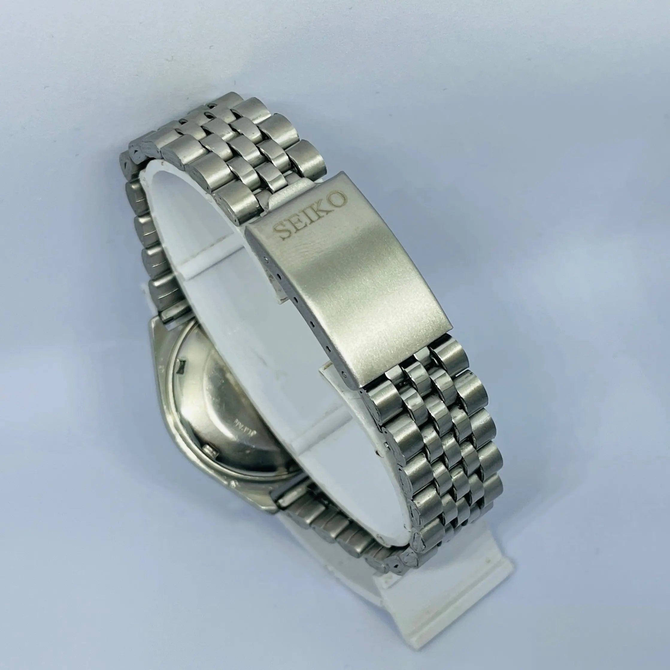 Seiko 5 Jubilee Bracelet 18mm – Stainless Steel with Original Seiko Logo Print | Vintage Replacement Strap National Watches