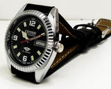 Citizen Automatic 8200 Movement stainless steel Japan Made 21 Jewels Men s Wrist Watch