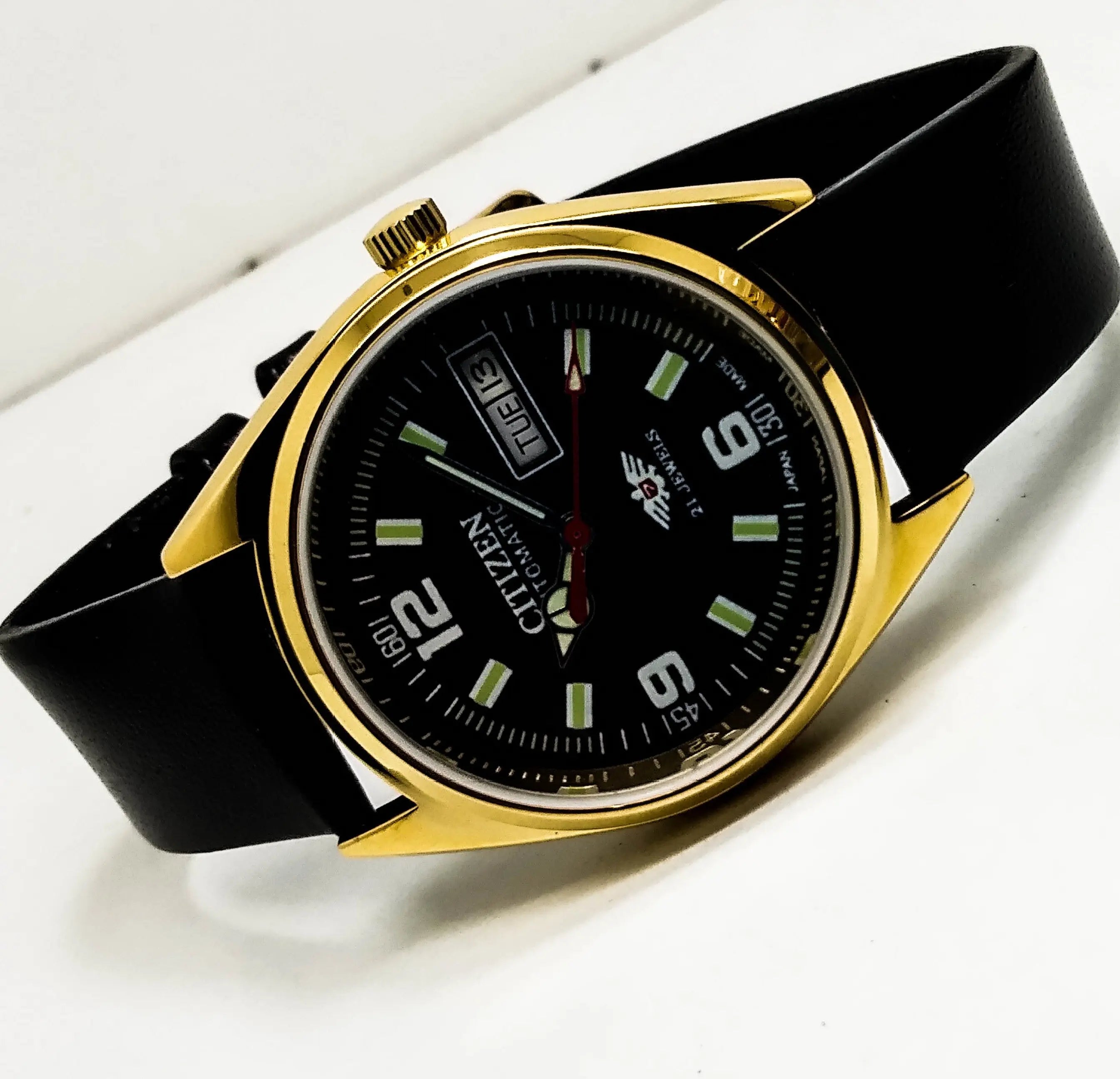 Citizen Automatic 8200 Movement stainless steel Japan Made 21 Jewels Men s Wrist Watch National Watches