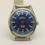 Hmt Pilot Mechanical Handwinding Movement stainless Steel Para Shock 17 Jewels Analog Dial Wrist Watch For Men National Watches