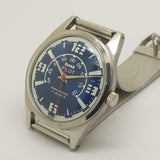 Hmt Pilot Mechanical Handwinding Movement stainless Steel Para Shock 17 Jewels Analog Dial Wrist Watch For Men