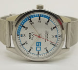 Hmt Pilot Mechanical Handwinding Movement stainless Steel Para Shock 17 Jewels Analog Dial Wrist Watch For Men