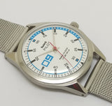 Hmt Pilot Mechanical Handwinding Movement stainless Steel Para Shock 17 Jewels Analog Dial Wrist Watch For Men