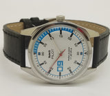 Hmt Pilot Mechanical Handwinding Movement leather Jewels Analog Dial Wrist Watch For Me