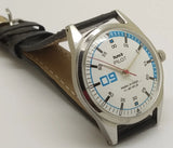 Hmt Pilot Mechanical Handwinding Movement leather Jewels Analog Dial Wrist Watch For Me National Watches