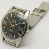 Hmt Pilot Mechanical Handwinding Movement stainless Steel Para Shock 17 Jewels Analog Dial Wrist Watch For Men National Watches