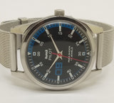 Hmt Pilot Mechanical Handwinding Movement stainless Steel Para Shock 17 Jewels Analog Dial Wrist Watch For Men