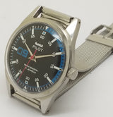 Hmt Pilot Mechanical Handwinding Movement stainless Steel Para Shock 17 Jewels Analog Dial Wrist Watch For Men